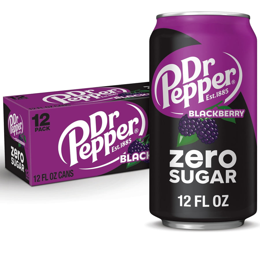 Dr Pepper Blackberry Zero Sugar Soda - Easy Active Sip Pick